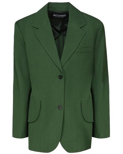 Jacquemus Verde giacche in cotone elastan