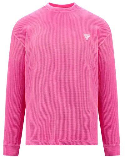 Guess Round-Neck Knitwear - Pink