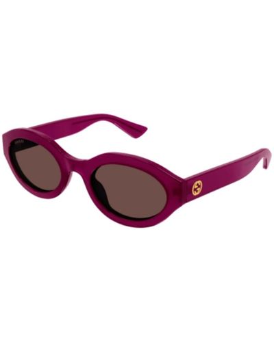 Gucci Stylische sonnenbrille für trendbewusste personen - Rot