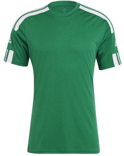 adidas T-shirt team 21 jersey kurzarm team grün/weiss