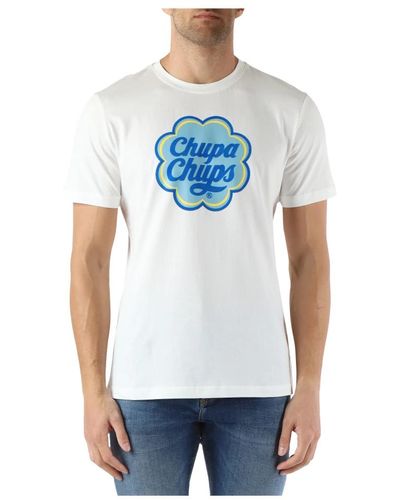 Antony Morato T-shirt regular fit in cotone stampa chupa chups - Blu