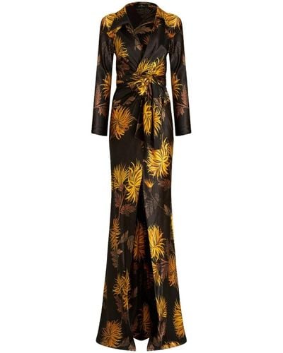 Etro Kleid mit Blumen-Print - Mehrfarbig