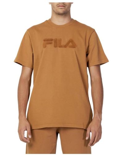 Fila T-shirt di brown men - Marrone