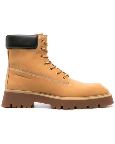 Alexander Wang Lace-Up Boots - Brown