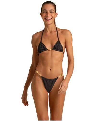 Reina Olga Muschel dreieck bikini set - Braun