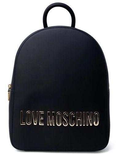 Love Moschino Frühling/sommer pu rucksack - Schwarz