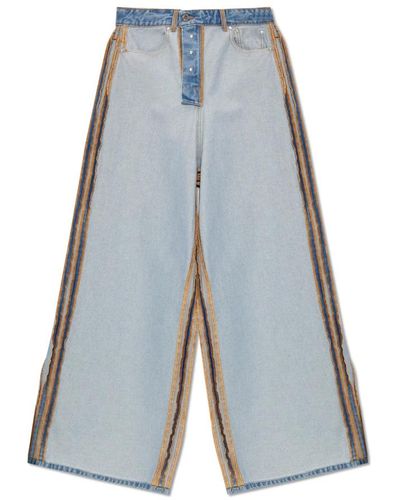 Vetements Jeans with inside-out effect - Blau