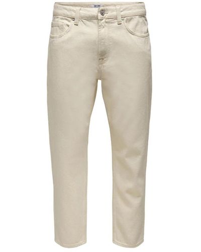 Only & Sons Slim-Fit Jeans - Natural