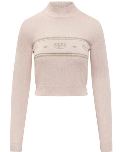 Chiara Ferragni Knitwear > turtlenecks - Blanc
