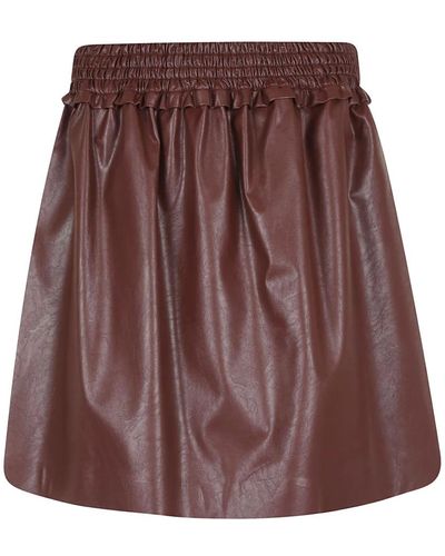 MSGM Short Skirts - Brown