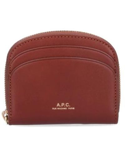 A.P.C. Wallets cardholders - Rot