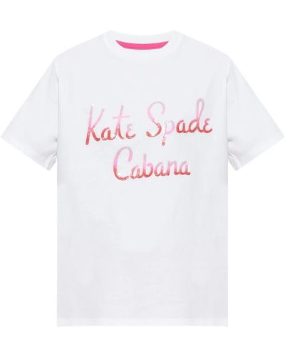 Kate Spade Magliette con logo - Bianco