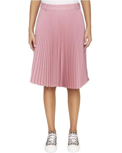 Burberry Midi Skirts - Pink