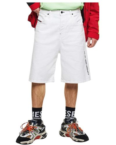 DIESEL Long Shorts - White