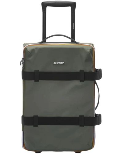 K-Way Large Suitcases - Grey