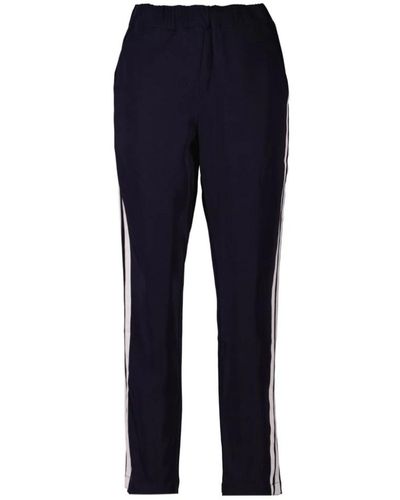 co'couture Trousers > slim-fit trousers - Bleu