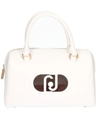 Liu Jo Handtasche mit metall-logo,handbags,stilvolle handtasche mit lj-buchstaben - Weiß