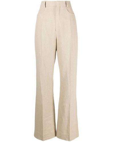 Jacquemus Wide Trousers - Natural