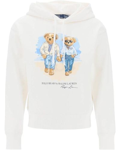 Ralph Lauren Polo polo bear hooded sweatshirt - Bianco