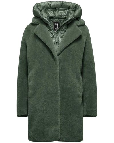 Bomboogie Odessa overcoat - abrigo de piel sintética - Verde