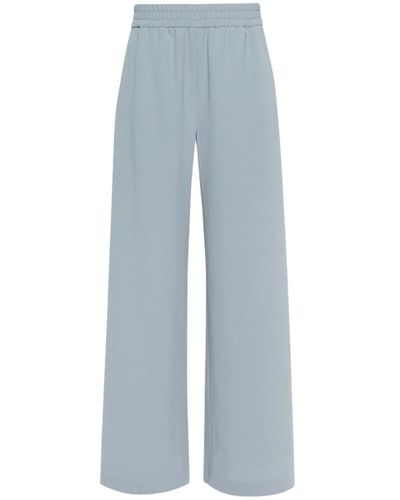 Mark Kenly Domino Tan Trousers > wide trousers - Bleu