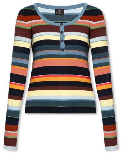 PS by Paul Smith Gestreifter pullover - Blau