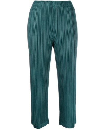 Issey Miyake Trousers > cropped trousers - Vert