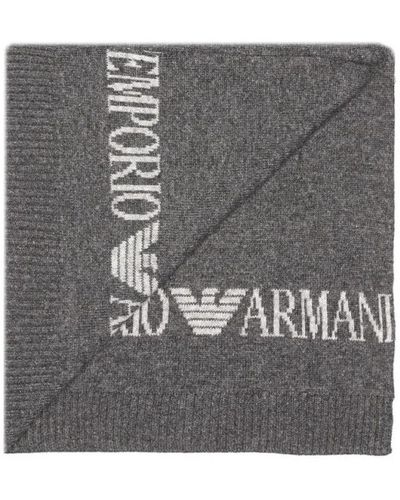 Emporio Armani Winter Scarves - Gray