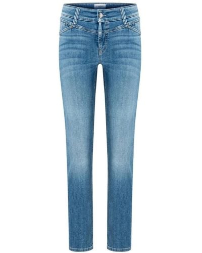 Cambio Parla seam shaping superstretch jeans - Blau