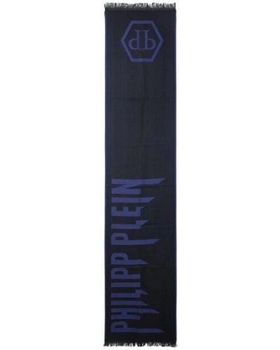 Philipp Plein Sciarpa elegante per uomo e donna - Blu