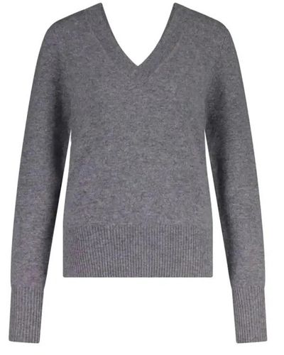 Van Kukil V-Neck Knitwear - Grey