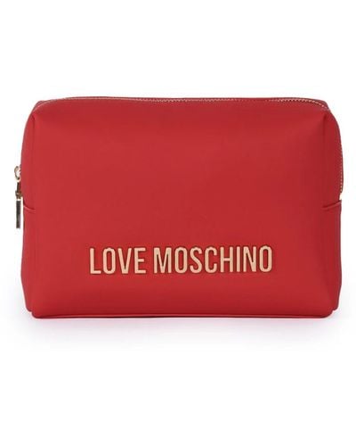 Love Moschino Toilet Bags - Red