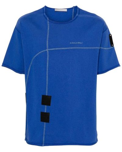 A_COLD_WALL* Nahtdetail streetwear t-shirt - Blau