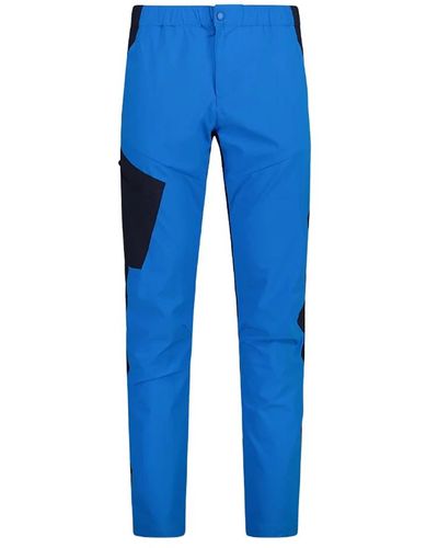 CMP Pantalone stretch zip outdoor - Blu