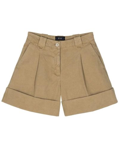 Fay Short Shorts - Natural