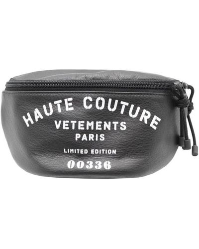 Vetements Haute couture funny pack mit zwei fächern - Schwarz