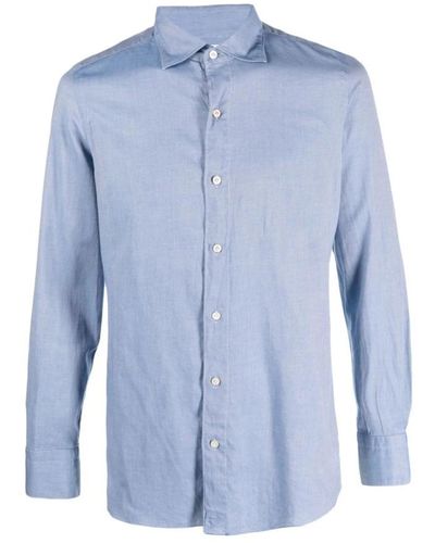 Finamore 1925 Formal Shirts - Blue