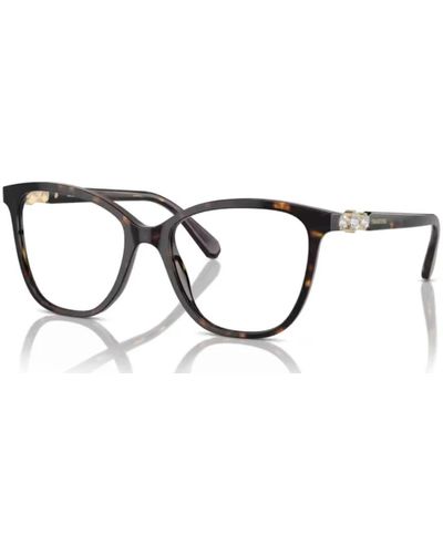 Swarovski Montature occhiali moda in dark havana - Nero
