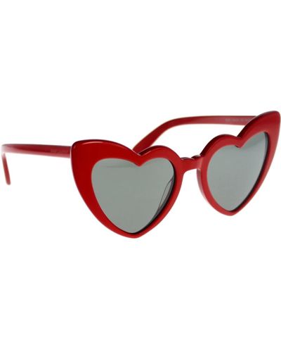 Saint Laurent Ikonoische loulou sonnenbrille für frauen - Braun