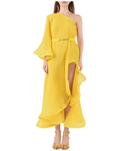 SIMONA CORSELLINI Party Dresses - Yellow