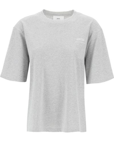 Ami Paris T-shirts - Grau