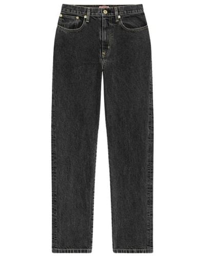 KENZO Gerade Jeans Upgrade - Schwarz