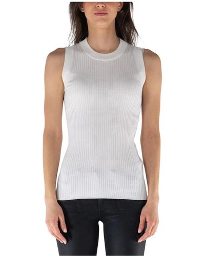 Sportmax Sleeveless Tops - White