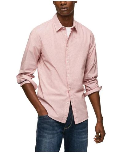 Pepe Jeans Casual Shirts - Pink