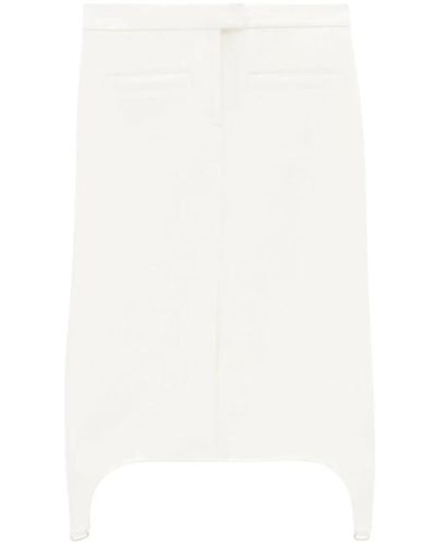 Courreges Midi Skirts - White