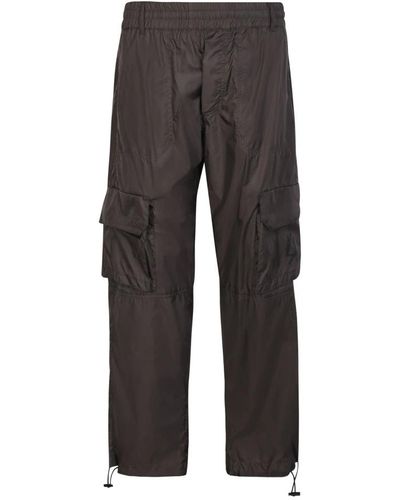 44 Label Group Straight Trousers - Grau