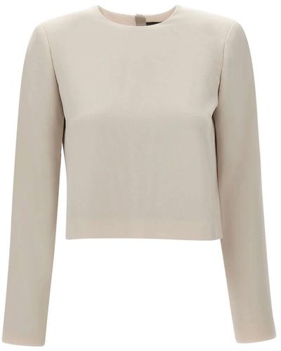 Theory Crepe pullover - Natur