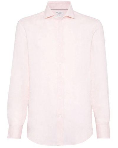 Brunello Cucinelli Casual Shirts - Pink