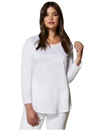 Marina Rinaldi T-shirts à manches longues - Blanc