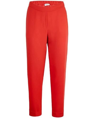 P.A.R.O.S.H. Cropped Trousers - Red